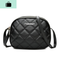 2020新款简约百搭单肩斜挎PU软皮时尚百搭大容量学生包包妈妈包女NEW LAKE 黑色-单包女斜挎包