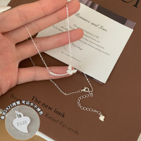 s925纯银锆石蝴蝶微笑项链轻奢小众高级感精致锁骨链女款配饰送女朋友老婆情人节七夕生日礼物