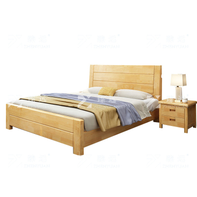 臻远 ZY4012007 实木床单人床宿舍公寓床 1.2米单床含1个床头柜