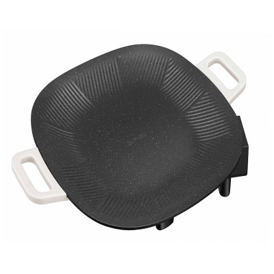 苏泊尔(SUPOR)韩式烤肉盘 电烤盘 家用多功能锅电烤炉 1400W大功率速烤GJ3535P802 黑色 1层