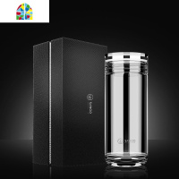 封后大容量500ML单层隔热玻璃杯男女士水杯保温杯泡茶杯车载 FENGHO 单层加厚-蛋底-500ML(送皮质杯