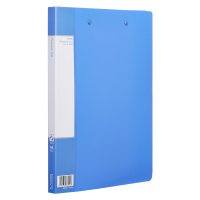 齐心 AB600A-W A4 超省钱轻便夹 双强力夹 蓝