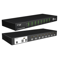 迈拓维矩MT-0801HK 工业级高清kvm切换器hdmi8口usb键盘鼠标共享器自动显示器电脑切换器8进1出
