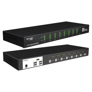 迈拓维矩MT-0801HK 工业级高清kvm切换器hdmi8口usb键盘鼠标共享器自动显示器电脑切换器8进1出
