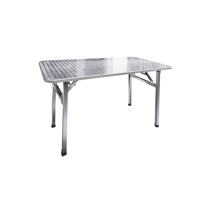 锦北不锈钢桌子家用吃饭方桌圆桌农村摆地摊圆形桌 0.6*1.2米长方桌