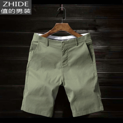 SUNTEK五分裤男夏季薄款潮流西裤休闲裤子男士中裤棉5分短裤男夏外穿西裤