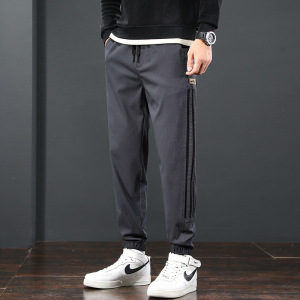 显高显瘦春秋裤男弹力柔软休闲束脚裤男士百搭潮流青年运动裤男生