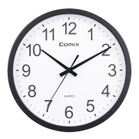 齐心 L821 挂钟14寸(φ352mm) 黑 单个装