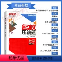 名校压轴题 数学 九年级/初中三年级 [正版]2024新版勤学早名校压轴题九9年级全一册数学名校压轴题附赠参考答案延边大