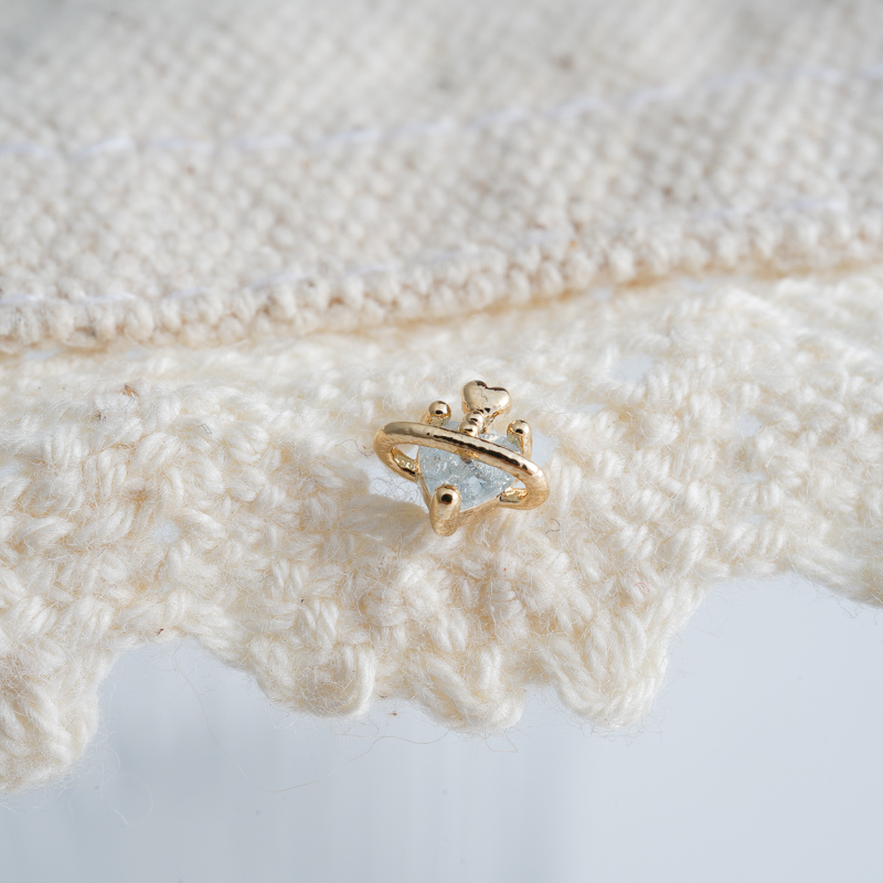 迷你小行星爱心创意感耳骨钉螺丝拧粗杆耳蜗钉女送女朋友老婆情人节七夕生日礼物