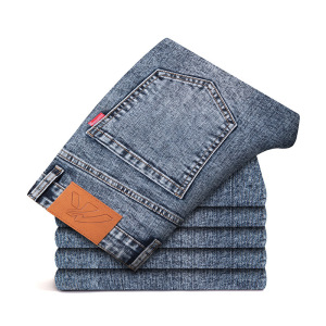 秋季男式牛仔裤精品时尚经典弹力舒适合身直筒休闲男裤子_391