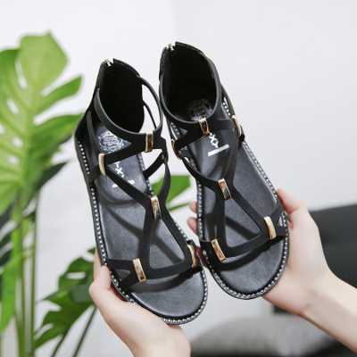 枫述2021夏季新款女童12中大童15岁软底11小学初中学生14时尚女孩凉鞋