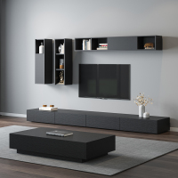 简约现代北欧客厅茶几电视柜组合套装小户型卧室电视柜实木可伸缩