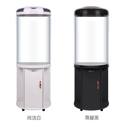 鱼缸客厅半圆柱小型免换水2021新款循环流水家用落地口玄关