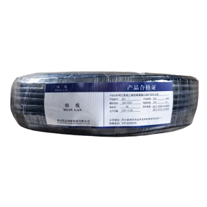 绵缆 铜芯聚氯乙烯绝缘聚氯乙烯护套软电缆 RVV-2*4黑色300/500V 米
