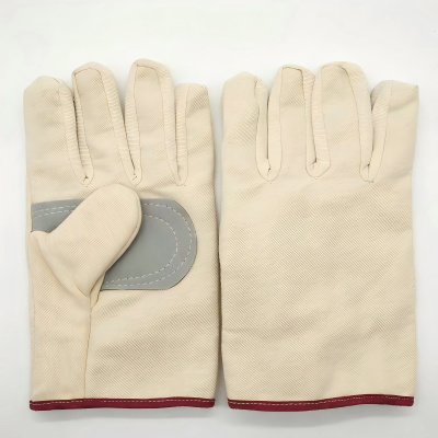 悦诗萱 劳保手心加皮手套 均码/双