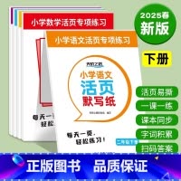 天骄语文活页默写+字帖 一下2025版 小学通用 [正版]天骄语文活页练字帖2025版一二三四五六年级上册人教版语文同