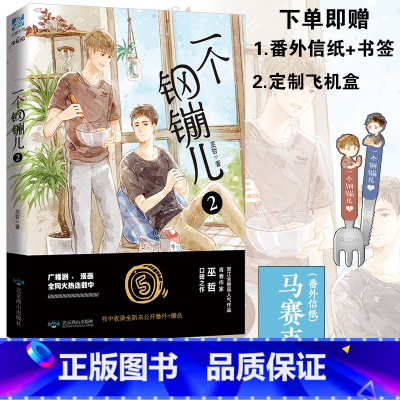[正版] 一个钢镚儿2 巫哲小说 番外信纸+餐具书签+飞机盒 晋江作家巫哲口碑作抑郁症学霸悲惨坚强小结巴耽青春校园