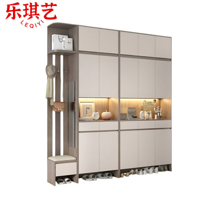 乐琪艺 玄关柜顶柜组合 240*35*240cm(含鞋柜)套