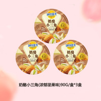 妙可蓝多奶酪小三角芝士奶油奶酪乳酪早餐下午茶浓郁坚果味90G*3盒