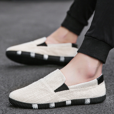 胜耐尅格精品精选特卖2021新款帆布男鞋夏季透气薄底防臭休闲一脚蹬老北京布鞋懒人潮鞋大牌特价三折清仓品牌折扣