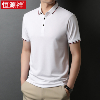 恒源祥桑蚕丝短袖t恤男冰丝光棉夏季2025新款半袖体恤T男士polo衫