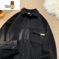 YANXU灯芯绒衬衫男长袖秋季新款日系复古潮流百搭宽松休闲工装衬衣外套