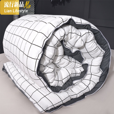 被子四季通用厚被芯单人宿舍学生双人春秋冬被加厚保暖10斤水洗棉 三维工匠