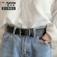 啄木鸟皮带女士真皮2025新款针扣腰带学生韩版潮流百搭高级感裤带