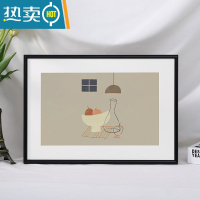 敬平简约细窄边铝合金画框装裱相框挂墙a4开8kA3卡纸海报拼图框架定制 006圆面黑色 A1[内框59.4X84cm]挂