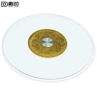 戴劲餐桌转盘酒店饭店食堂钢化玻璃圆形底座转盘圆桌转盘直径178CM