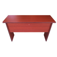 铭威盾会议桌双人条桌培训移动小型长方形桌现代简约会议室条形桌1.2米免漆板红胡桃