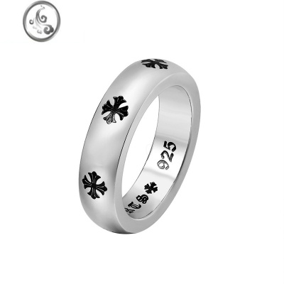 JiMi钛钢不褪色 欧美街头风嘻哈戒指个性指环男女ins潮牌食指戒