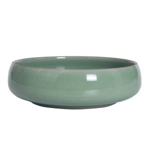 家柏饰(CORATED)龙泉青瓷大号茶洗功夫茶具配件大码笔洗茶道摆件水洗茶碗茶筒