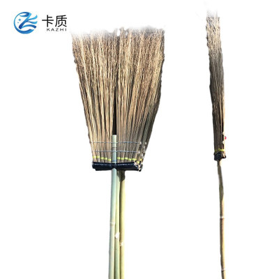 卡质(KAZHI)环卫扫帚 10指加大加厚印尼马路扫把 5把装