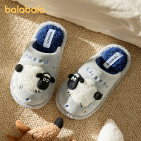巴拉巴拉儿童亲子小绵羊棉拖鞋男童女童2025秋冬新款室内居家保暖