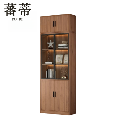 蕃蒂办公书柜二门含顶柜台