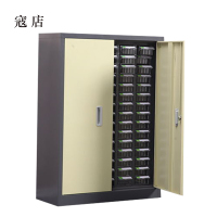 寇店文件柜零件整理柜抽屉式铁皮柜分类柜文件柜75抽透明带门小号抽屉