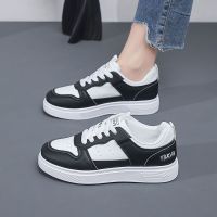 秋季小白鞋新款韩版ins女学生厚底增高皮面透气休闲鞋