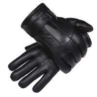 羊皮毛一体手套真皮男士冬季加绒加厚骑车防寒羊毛保暖骑行摩托车