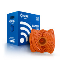 奥威尔(OWIRE) SSKJ-C5E-60BL 0.50mm加粗线径 橙 超五类非屏蔽网线 305.00 米/箱
