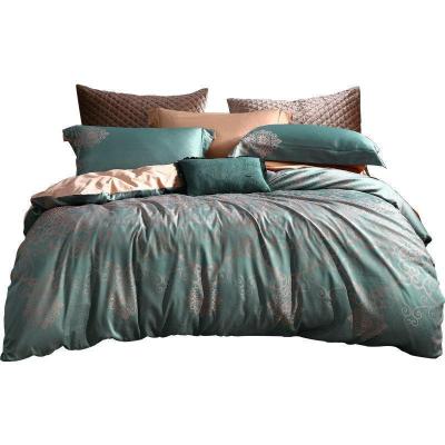 家柏饰(CORATED)床上六件套色织提花被套全棉全棉床单1.8米欧式床上用品四