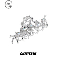 JiMiSUMIYAKI原创设计月蚀心率图金属大抓夹小众金属发饰鲨鱼夹