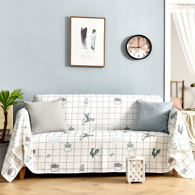 美帮汇北欧沙发套罩田园风格小清新沙发巾全包四季通用防滑盖布