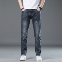 金盾(KIN DON)秋冬季男士牛仔裤修身直筒韩版百搭弹力潮牌纯棉牛仔长裤子男