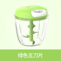 家用蒜泥器手动压蒜器切绞拉搅拌机搅蒜器大蒜捣蒜蒜蓉搅碎机 敬平 搅蒜器大号(绿色)研磨碗(碎物器)