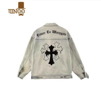 YANXU高街Vibe美式复古水洗做旧牛仔外套男款潮牌感夹克