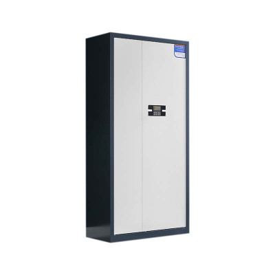 阿拉贡保密柜财务档案柜文件柜办公室资料储物柜保险柜通体灰框白门-电子密码锁