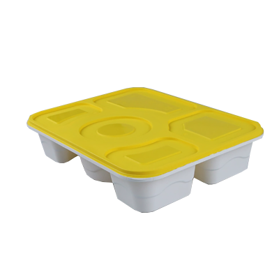 海铁科技一次性锁扣餐盒五格/个