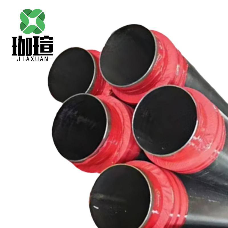 珈瑄 聚氨酯保温管预制直埋聚氨酯保温管架空镀锌铁皮保温钢管供暖发泡保温无缝钢管 DN100 单位:米